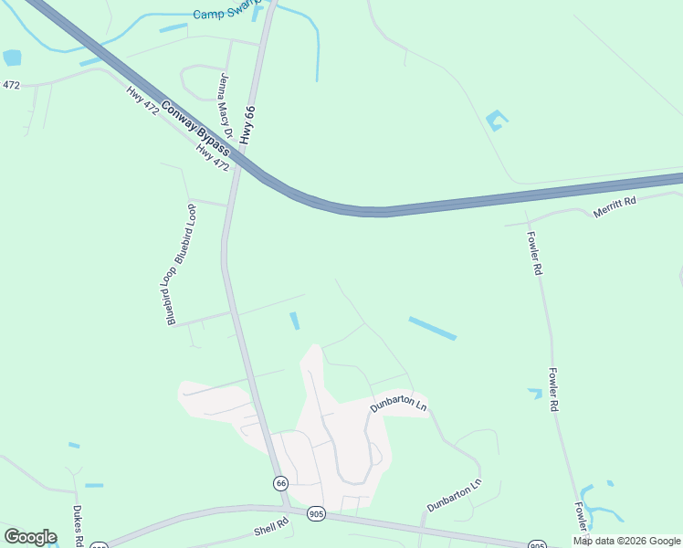 map of restaurants, bars, coffee shops, grocery stores, and more near 298 Dudley Ln in Conway