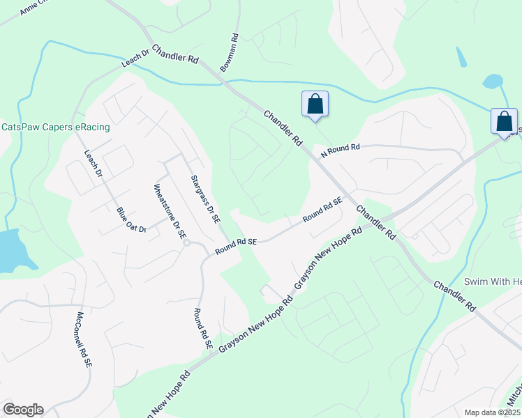 map of restaurants, bars, coffee shops, grocery stores, and more near 99 Ryston Way in Lawrenceville
