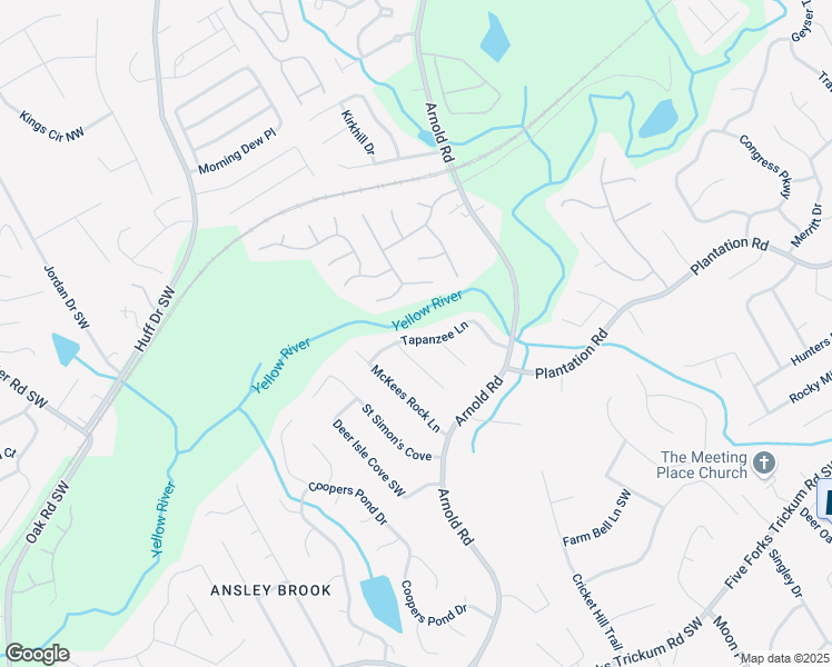 map of restaurants, bars, coffee shops, grocery stores, and more near 2363 Tapanzee Lane in Lawrenceville