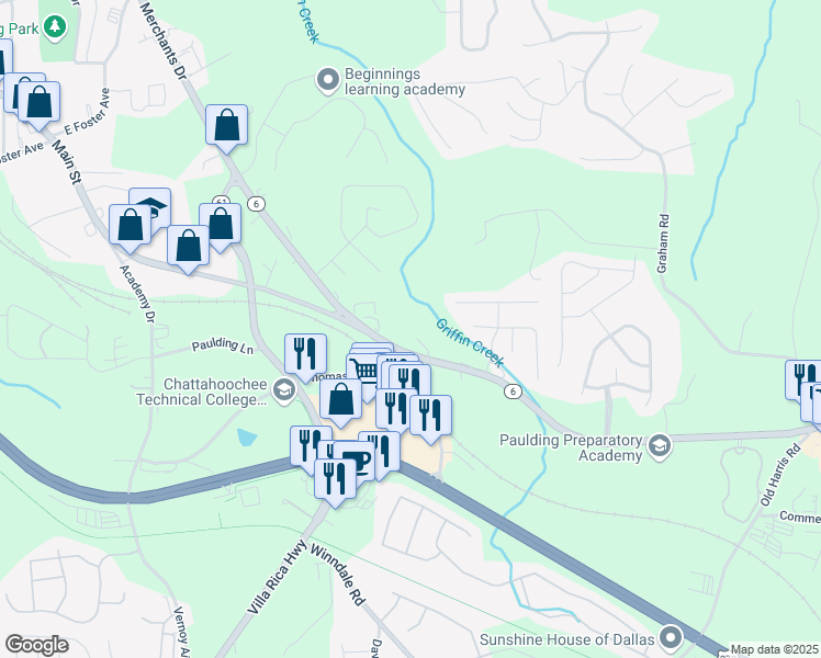 map of restaurants, bars, coffee shops, grocery stores, and more near 1011 Merchants Drive in Dallas