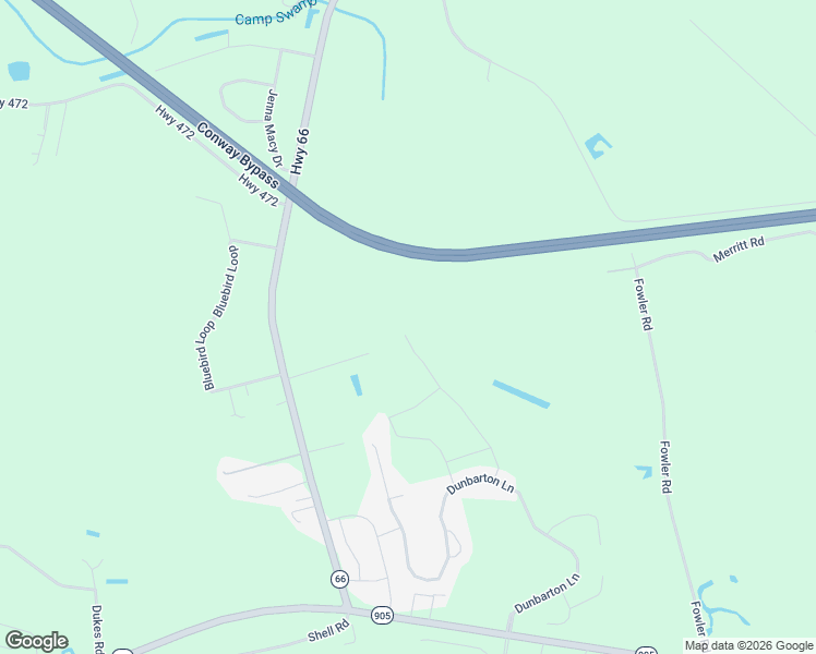 map of restaurants, bars, coffee shops, grocery stores, and more near 298 Dudley Ln in Conway