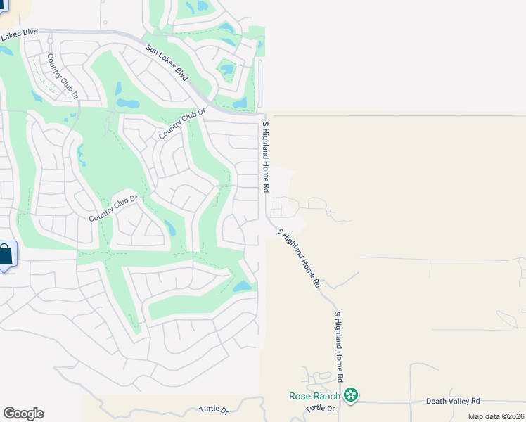 map of restaurants, bars, coffee shops, grocery stores, and more near 1276 South Bay Hill Road in Banning