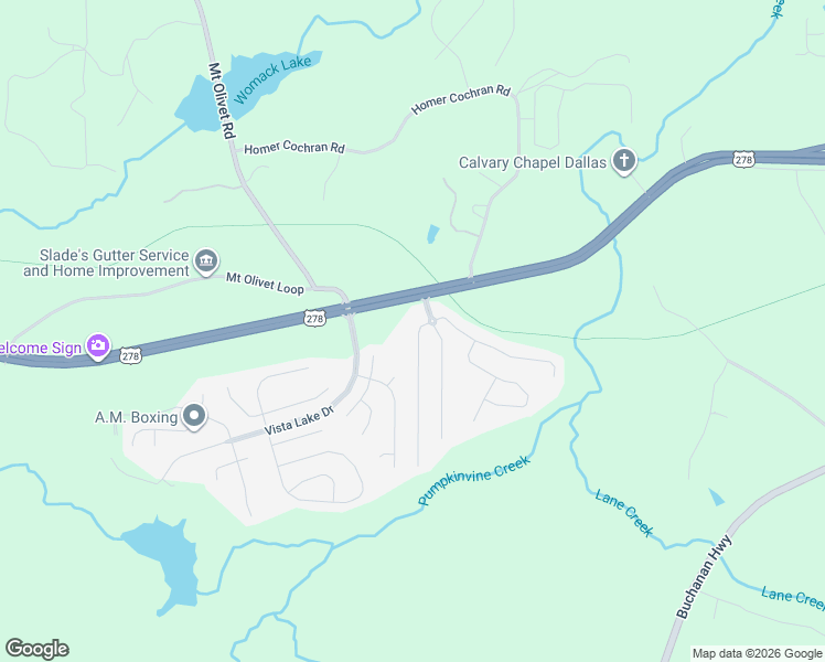 map of restaurants, bars, coffee shops, grocery stores, and more near 106 West Skyline View in Dallas