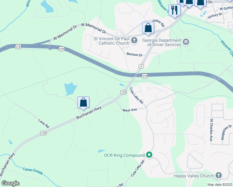 map of restaurants, bars, coffee shops, grocery stores, and more near 391 Buchanan Street in Dallas