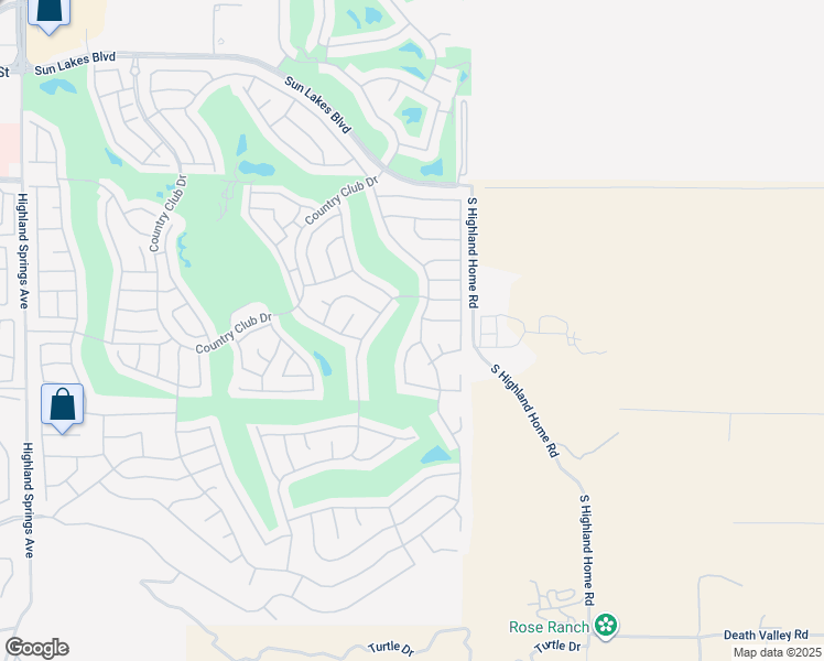 map of restaurants, bars, coffee shops, grocery stores, and more near 4898 Nairn Avenue in Banning