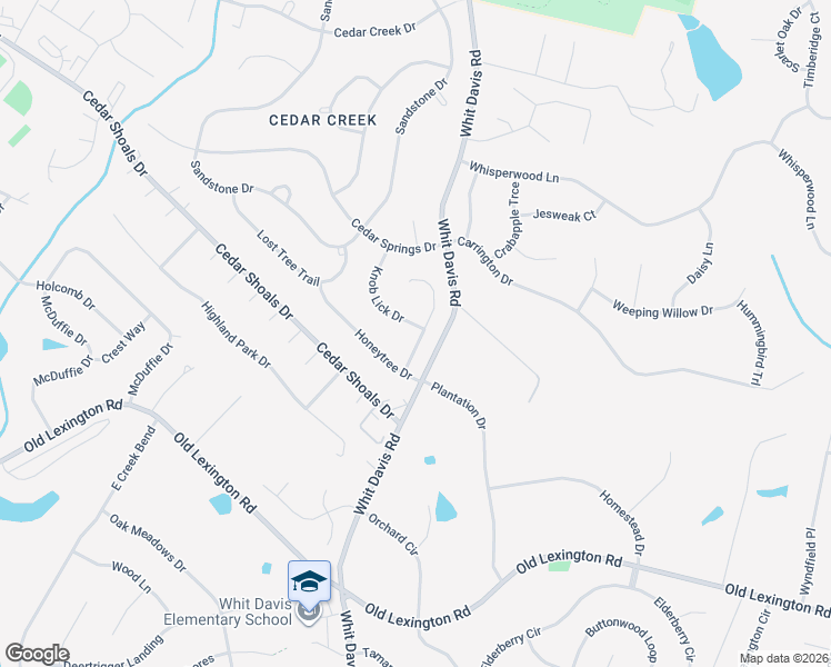 map of restaurants, bars, coffee shops, grocery stores, and more near 196 Knob Lick Drive in Athens