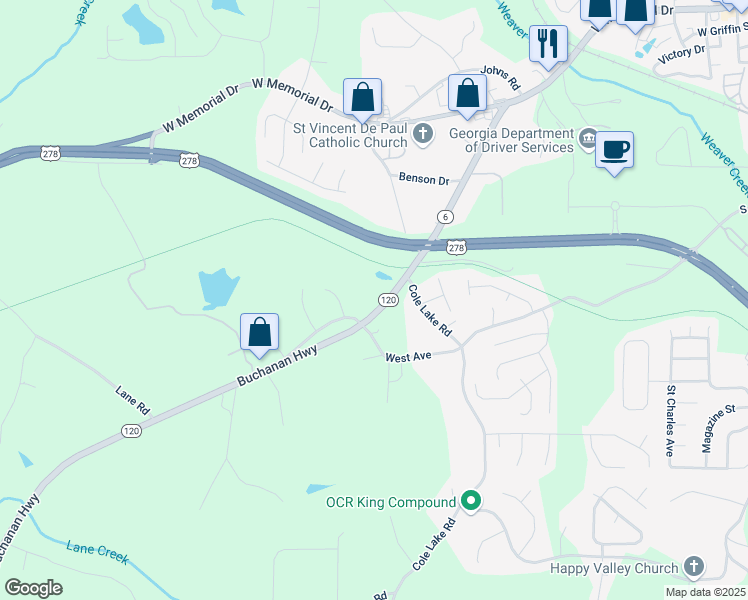 map of restaurants, bars, coffee shops, grocery stores, and more near 391 Buchanan Street in Dallas