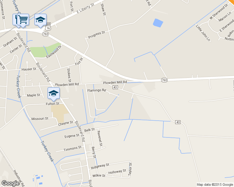 map of restaurants, bars, coffee shops, grocery stores, and more near 1100 Flamingo Road in Sumter