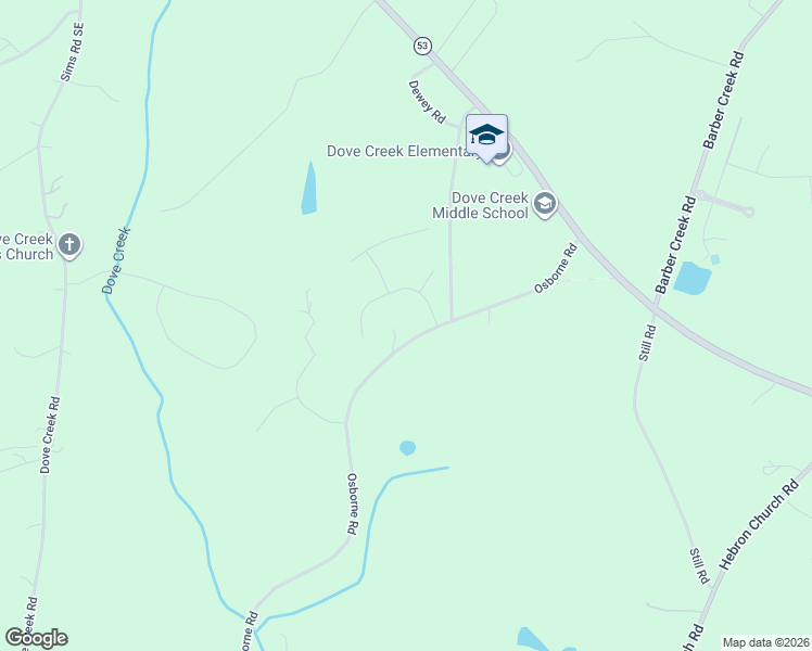 map of restaurants, bars, coffee shops, grocery stores, and more near 1260 Osborne Road in Statham