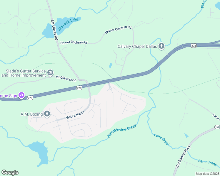 map of restaurants, bars, coffee shops, grocery stores, and more near 102 Overlook Drive in Dallas