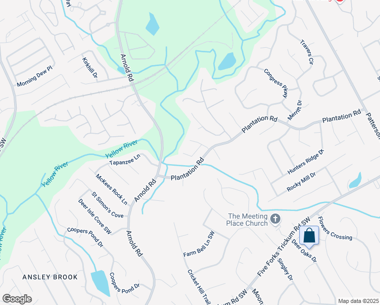 map of restaurants, bars, coffee shops, grocery stores, and more near 2235 Mint Julep Court in Lawrenceville