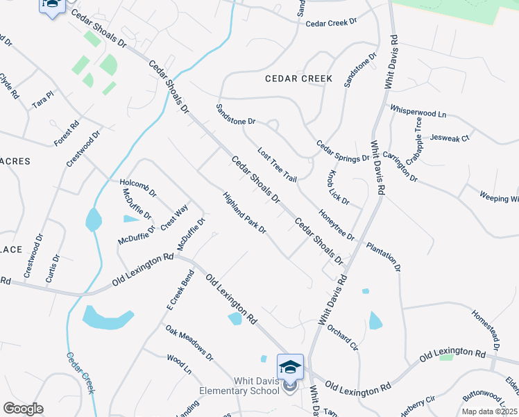map of restaurants, bars, coffee shops, grocery stores, and more near 150 Bayberry Court in Athens