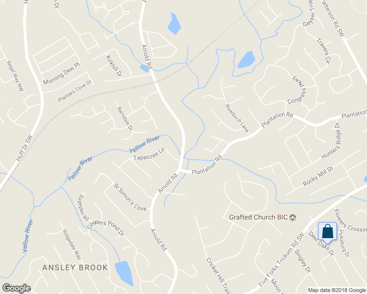 map of restaurants, bars, coffee shops, grocery stores, and more near 287 Arnold Road in Lawrenceville