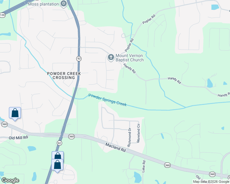 map of restaurants, bars, coffee shops, grocery stores, and more near 5 Ryan Tr in Dallas