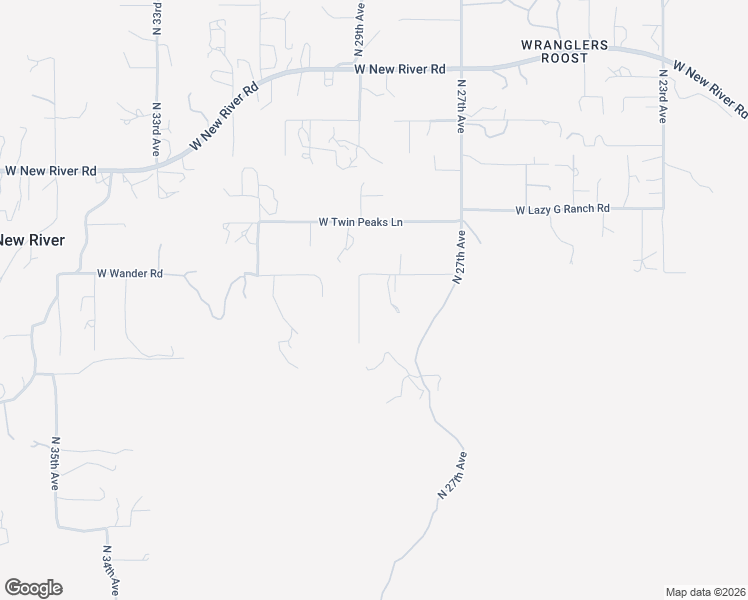 map of restaurants, bars, coffee shops, grocery stores, and more near 2815 West Wander Road in New River