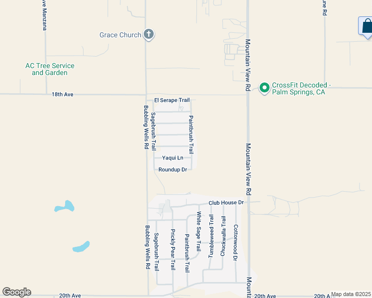 map of restaurants, bars, coffee shops, grocery stores, and more near 67709 Long Canyon Lane in Desert Hot Springs