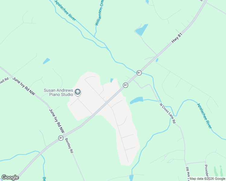 map of restaurants, bars, coffee shops, grocery stores, and more near 8350 Highway 81 in Bethlehem