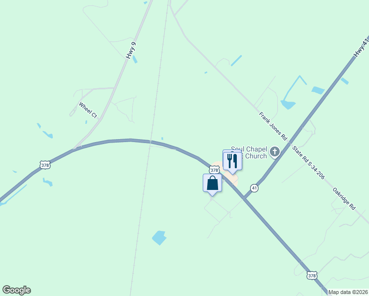 map of restaurants, bars, coffee shops, grocery stores, and more near 2524a U.S. 378 in Gresham