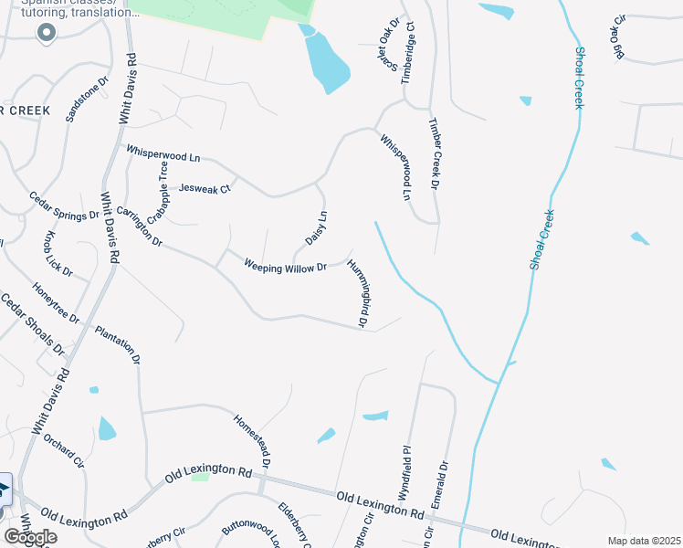 map of restaurants, bars, coffee shops, grocery stores, and more near 265 Carrington Drive in Athens