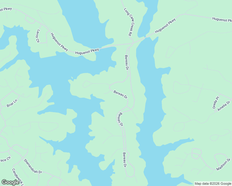 map of restaurants, bars, coffee shops, grocery stores, and more near Bereau Drive in McCormick