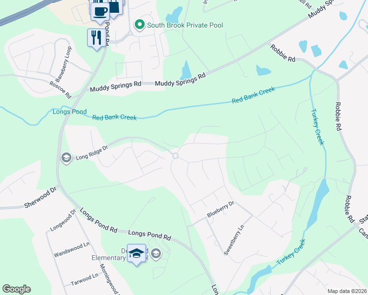 map of restaurants, bars, coffee shops, grocery stores, and more near 1118 Long Ridge Way in Lexington