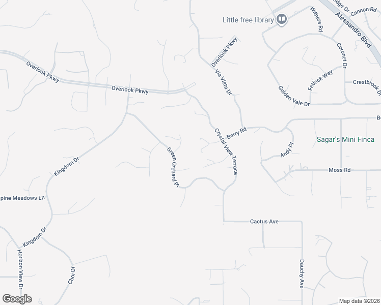 map of restaurants, bars, coffee shops, grocery stores, and more near 18058 Gwynn Court in Riverside
