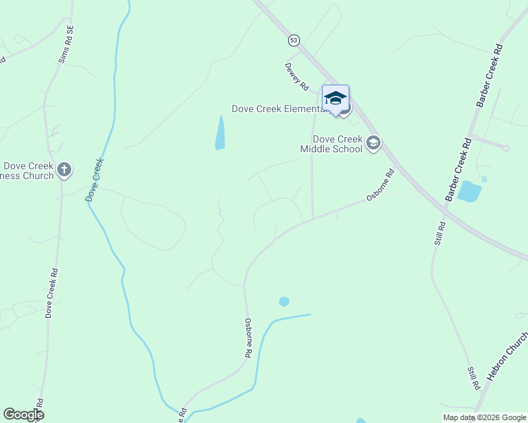 map of restaurants, bars, coffee shops, grocery stores, and more near 1260 Osborne Road in Statham