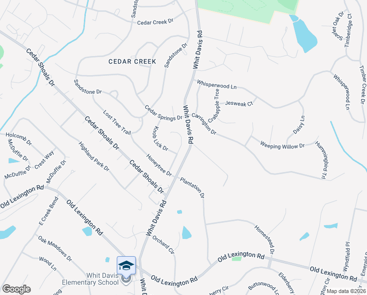 map of restaurants, bars, coffee shops, grocery stores, and more near 196 Knob Lick Drive in Athens