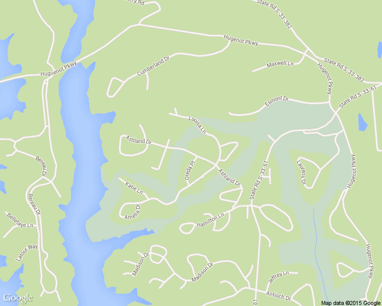 map of restaurants, bars, coffee shops, grocery stores, and more near Ashland Drive in McCormick