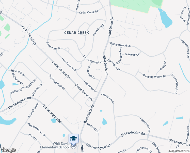 map of restaurants, bars, coffee shops, grocery stores, and more near 196 Knob Lick Drive in Athens