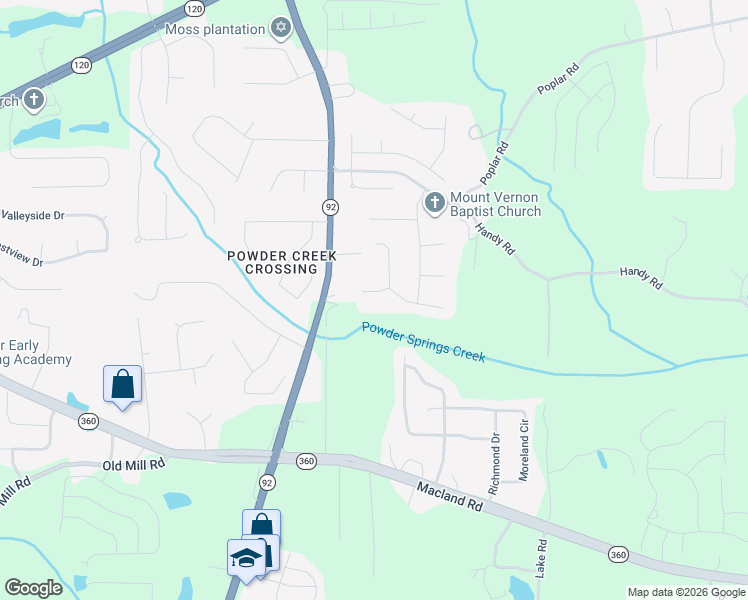 map of restaurants, bars, coffee shops, grocery stores, and more near 49 Anna Way in Dallas
