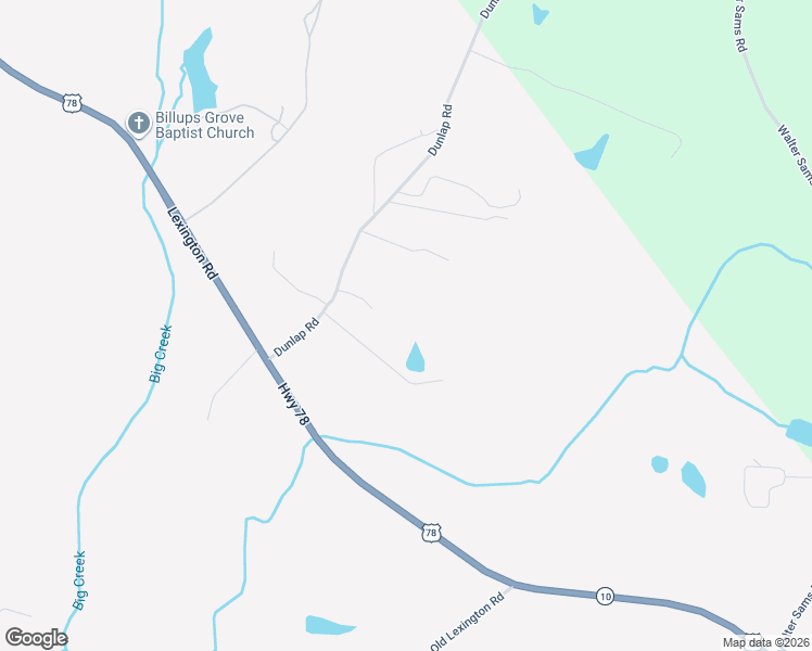 map of restaurants, bars, coffee shops, grocery stores, and more near 1046 Dunlap Road in Winterville