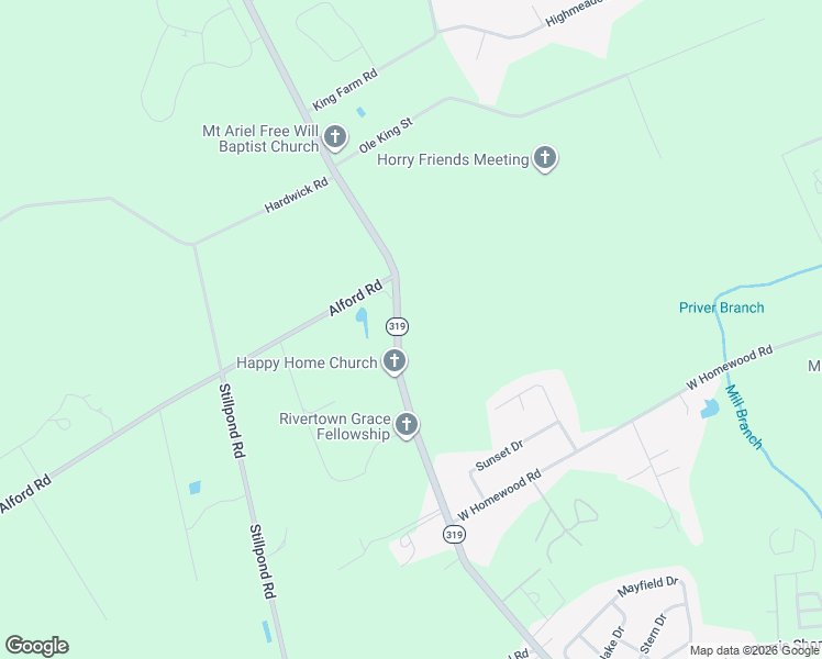 map of restaurants, bars, coffee shops, grocery stores, and more near 4510 South Carolina 319 in Conway