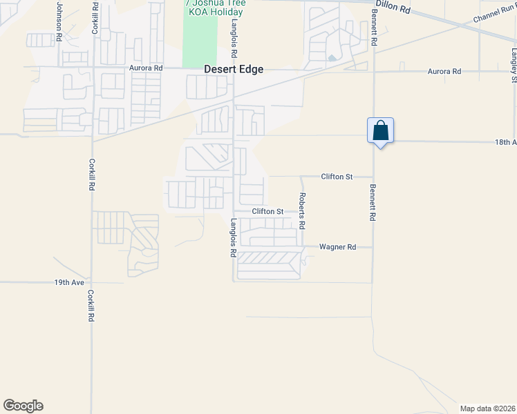 map of restaurants, bars, coffee shops, grocery stores, and more near 70875 Clifton Street in Desert Hot Springs