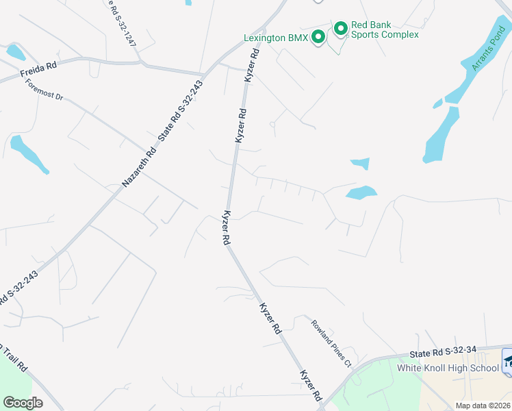map of restaurants, bars, coffee shops, grocery stores, and more near 119 Magnolia Ridge Lane in Lexington