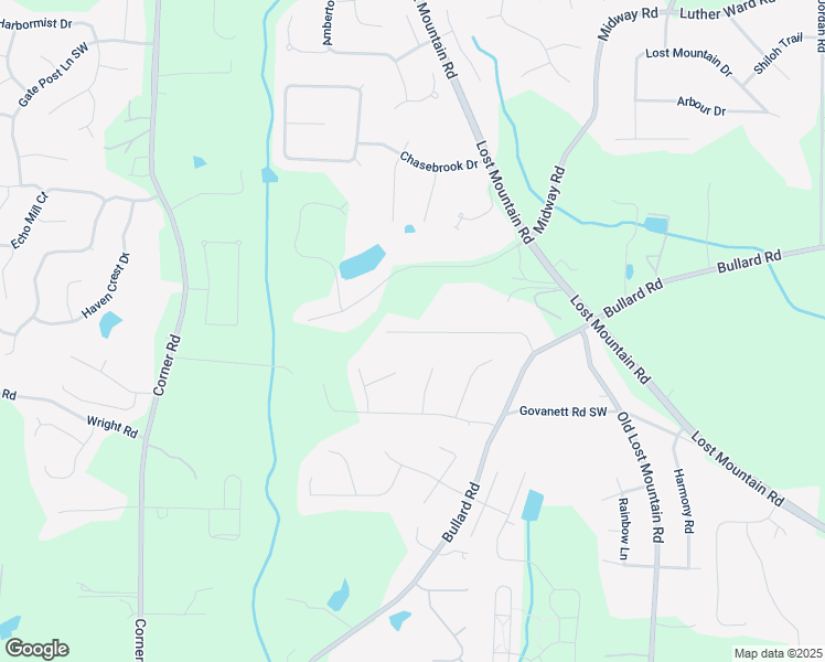 map of restaurants, bars, coffee shops, grocery stores, and more near 4878 Shady Rest Drive in Powder Springs