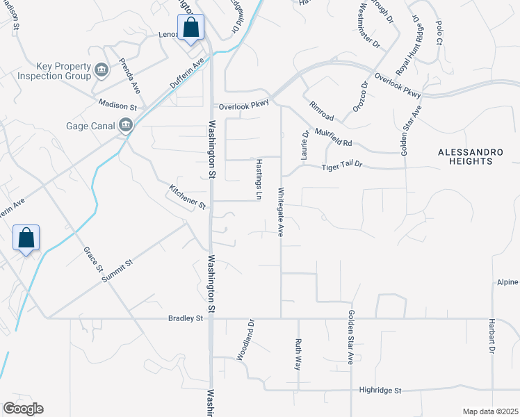 map of restaurants, bars, coffee shops, grocery stores, and more near 1618 Southport Drive in Riverside