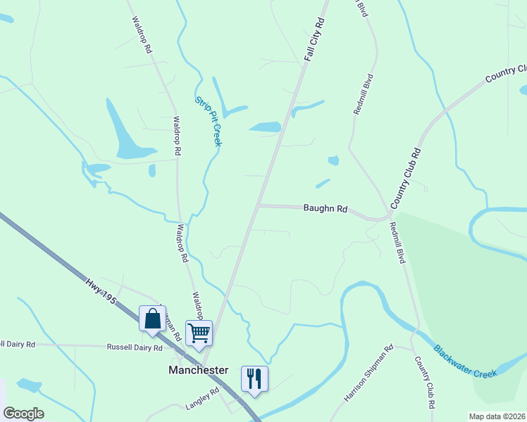 map of restaurants, bars, coffee shops, grocery stores, and more near 584 Fall City Road in Jasper