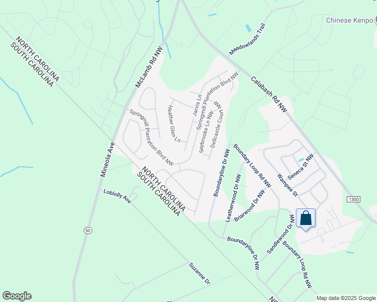 map of restaurants, bars, coffee shops, grocery stores, and more near 2129 Jarvis Lane in Calabash