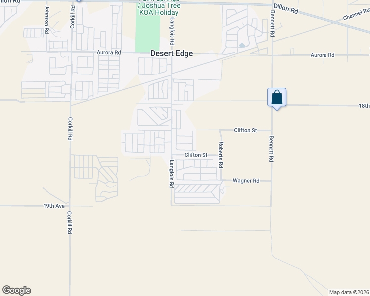 map of restaurants, bars, coffee shops, grocery stores, and more near 70875 Clifton Street in Desert Hot Springs