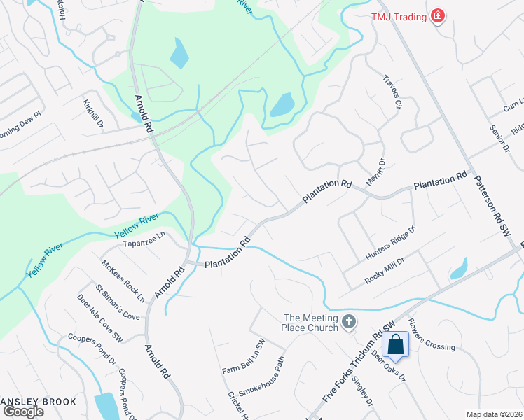 map of restaurants, bars, coffee shops, grocery stores, and more near 297 Birchmore Walk in Lawrenceville