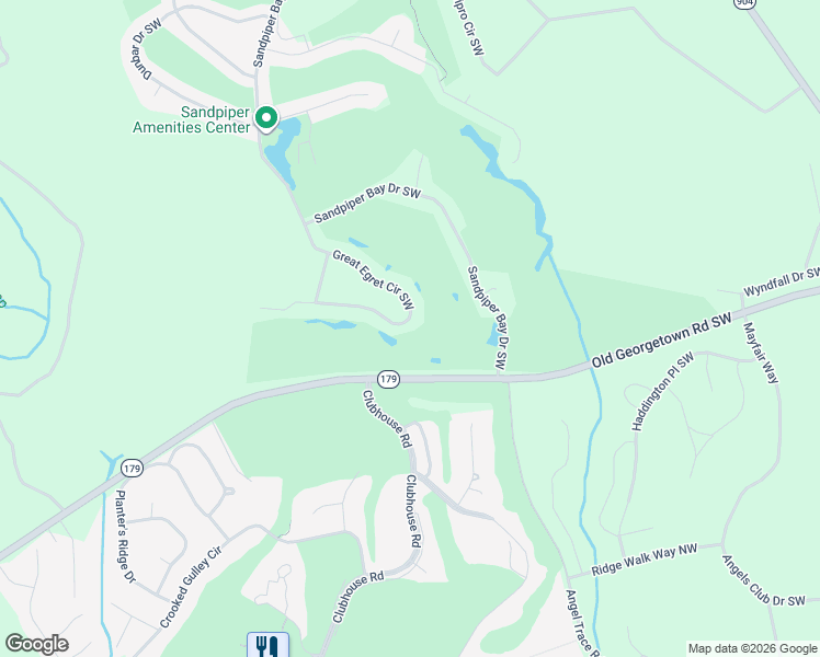 map of restaurants, bars, coffee shops, grocery stores, and more near 932 Great Egret Circle Southwest in Sunset Beach