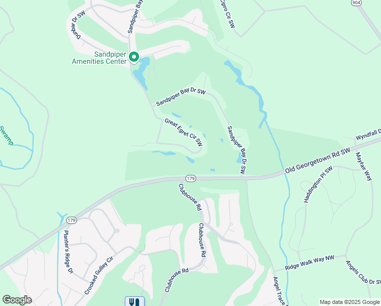 map of restaurants, bars, coffee shops, grocery stores, and more near 944 Great Egret Circle Southwest in Sunset Beach