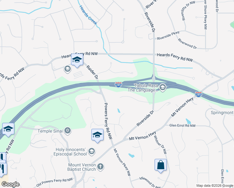 map of restaurants, bars, coffee shops, grocery stores, and more near 735 Fair Oaks Manor Northwest in Atlanta