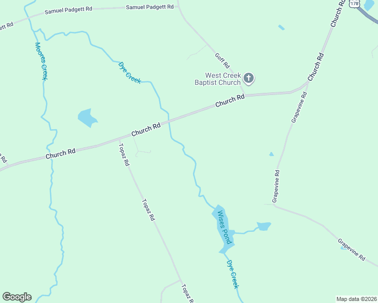 map of restaurants, bars, coffee shops, grocery stores, and more near 561 Church Road in Batesburg-Leesville