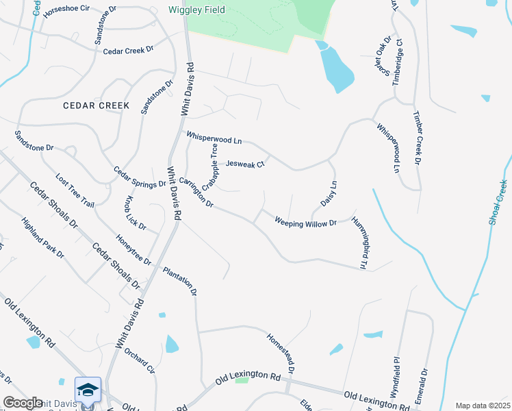 map of restaurants, bars, coffee shops, grocery stores, and more near 607 Trellis Court in Athens