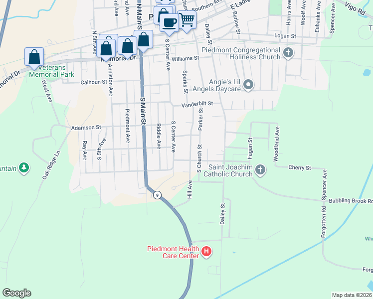 map of restaurants, bars, coffee shops, grocery stores, and more near 509 Hill Ave in Piedmont