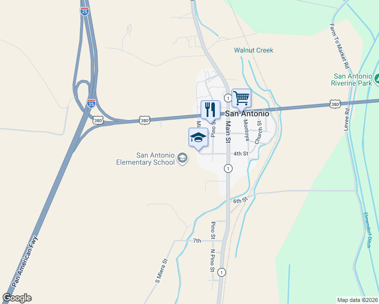 map of restaurants, bars, coffee shops, grocery stores, and more near 167 Miera Street in San Antonio