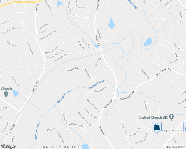 map of restaurants, bars, coffee shops, grocery stores, and more near 153 Strawbridge Trce in Lawrenceville