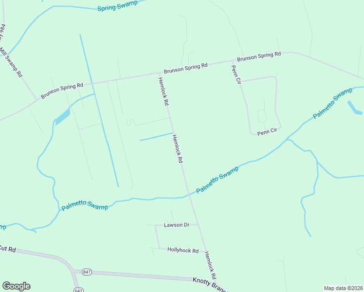map of restaurants, bars, coffee shops, grocery stores, and more near 5796 Hemlock Road in Galivants Ferry